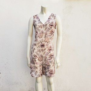Floral Boho Cottagecore Sheer Romper